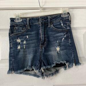 High Rise Jeans Shorts